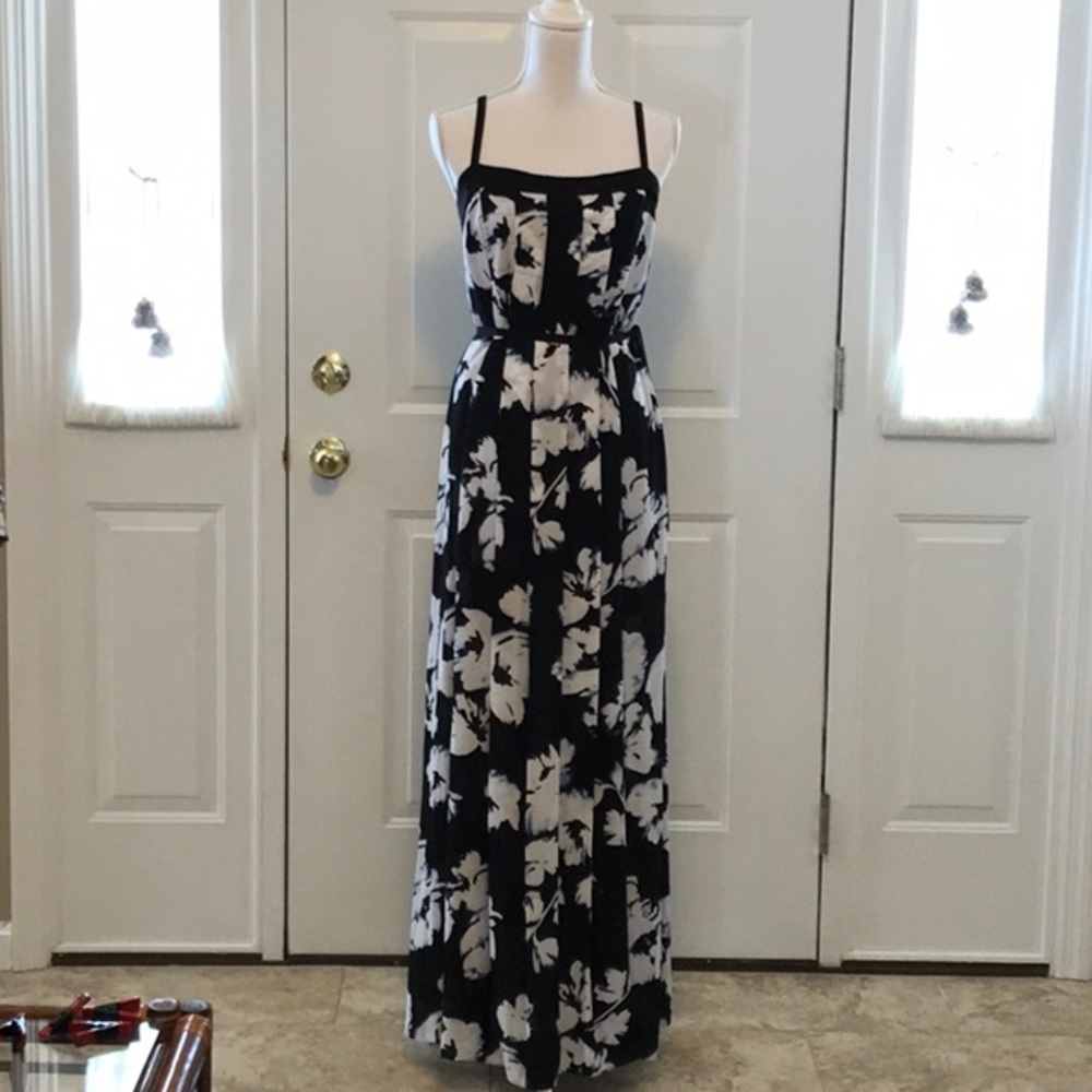 WHBM Gorgeous floor length floral dress